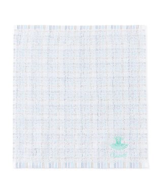 Chacott チェック柄ハンドタオル ベビーブルー