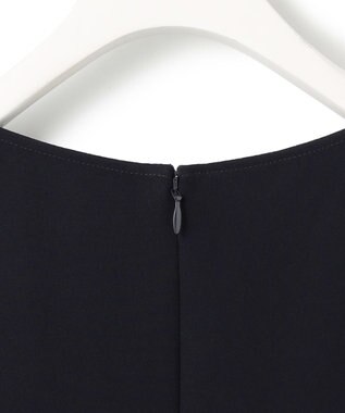 ICB 【UVカット・防シワ・洗える】ライトダブルクロス Tブラウス ネイビー系