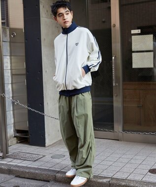 WEGO 【ユニセックス着用ITEM】ライントラックジャケット ホワイト