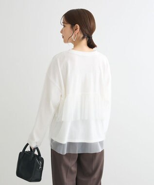 Green Parks ・ＥＬＥＮＣＡＲＥ　ＤＵＥ　チュールレイヤードロンＴＥＥ Off White