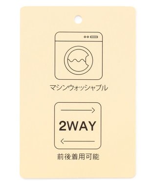 ANY L 【前後着用可能/洗濯機可】２WAYパールニットカーディガン ワイン