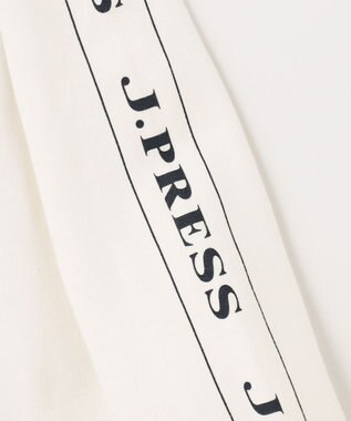 J.PRESS KIDS 【110-130cm】切替×袖プリント 長袖Tシャツ オフホワイト系