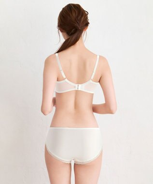 WACOAL ショーツ 【リボンブラ 脇すっきり】 BXB443とペア はきこみ丈あさめ やわらかく伸びる(バック) レディース PXB143 /ワコール アイボリー