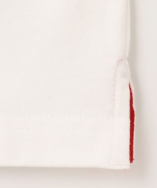 J.PRESS KIDS 【110-130cm】切替×袖プリント 長袖Tシャツ オフホワイト系