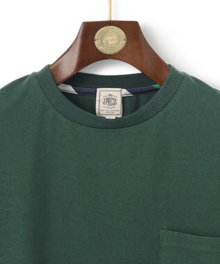 J.PRESS MEN バックプリントTシャツ グリーン系