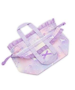 Mother garden マザーガーデン ユニコーン ランチ巾着 《ぷっくり柄》 ぷっくり柄