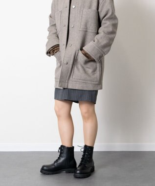 Bridget Birkin 【PARADIS COULEUR】オブリークトウレースアップブーツ ブラック