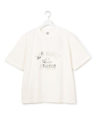 J.PRESS YORK STREET 【UNISEX】フォトプリント Tシャツ ”College Logo” ホワイト系
