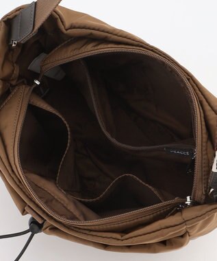 Y'SACCS ドローストリング コンビカラーショルダー mini チョコ