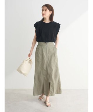 Green Parks ・ＥＬＥＮＣＡＲＥ　ＤＵＥ　Ｗ－ＺＩＰ　マーメイドスカート Light Khaki
