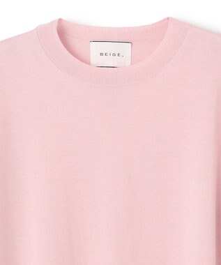 BEIGE， 【洗える】LA MONNAIE / クルーネックニット Pink