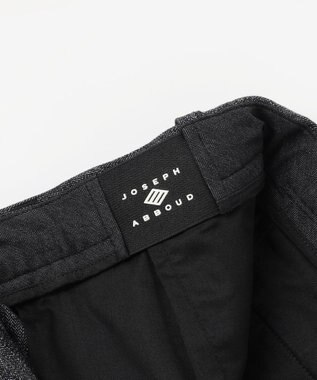JOSEPH ABBOUD 【キングサイズ・ウエストも伸びる!オーガニックコットン使用】ムリネへリンボンストレッチ パンツ グレー系