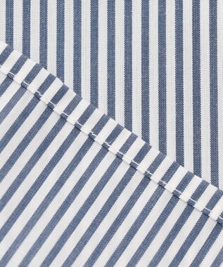 ANY SIS 【UVケア】イージーケアストライプ シャツ ブルーストライプ