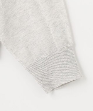 ANY 【洗濯機可/接触冷感/アンチピリング】シアーニットボレロカーディガン トップグレー