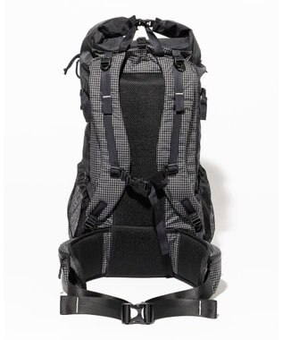 JOSEPH ABBOUD MOUNTAIN 【軽量/ECO撥水/サスティナブル素材/サコッシュが取り外せる】リサイクルリップストップ バックパック 33L ブラック系