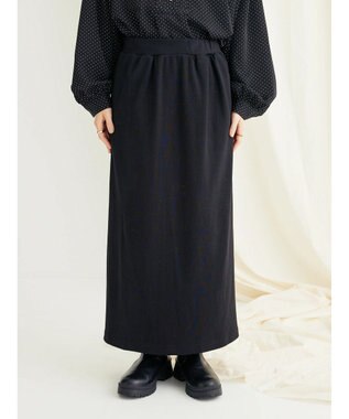 CRAFT STANDARD BOUTIQUE リブロングスカート Black