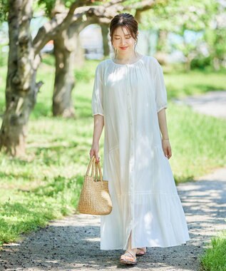 UNFILO コットン２WAYワンピース ホワイト系