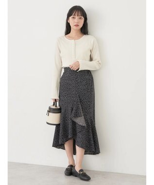earth music&ecology パールヘンリーリブプルオーバー Off White
