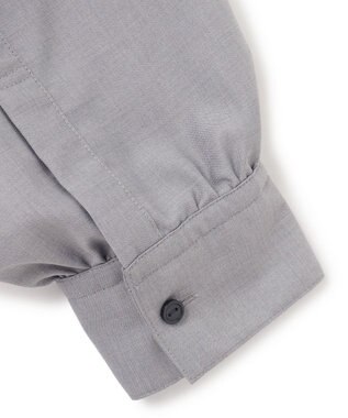 J.PRESS YORK STREET 【WOMEN】バックドレープ シャツワンピース ライトグレー系