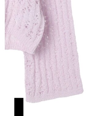 earth music&ecology テープヤーンリボンカーディガン Light Purple