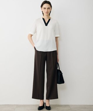 ICB L Fied ワイドパンツ ブラウン系