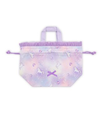 Mother garden マザーガーデン ユニコーン ランチ巾着 《ぷっくり柄》 ぷっくり柄