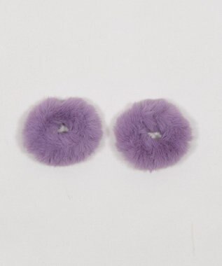 WEGO L2Pファーヘアゴム パープル