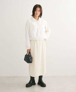 Green Parks ライトＺＩＰシャツブルゾン Off White