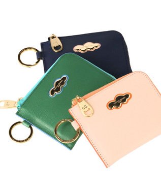 くもマーク 財布 2つ折り キーリング付き ミニ財布 / tsumori