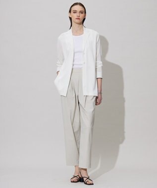 ICB L 【洗える】オーガニックリブタンク カットソー オフホワイト系