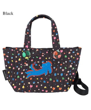 tsumori chisato CARRY きらネコてんてん ハンドバッグ 2way ショルダーバッグ ブラック