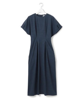 J.PRESS YORK STREET 【WOMEN】リネンライクイージーフィット ワンピース ネイビー系