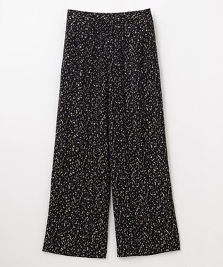 ANY L 【洗濯機可/ウエストゴム】プリントパンツ ブラックベース