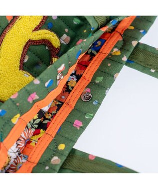 tsumori chisato CARRY きらネコてんてん ハンドバッグ 2way ショルダーバッグ グリーン