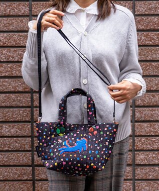 tsumori chisato CARRY きらネコてんてん ハンドバッグ 2way ショルダーバッグ