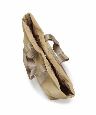 TOPKAPI 【Breath TOPKAPI】ナイロン ロゴテープ 2way ハンドル トートバッグ ベージュ