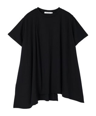 AMERICAN HOLIC キレイｃｏｔｔｏｎ切替ヘムカットチュニック Black