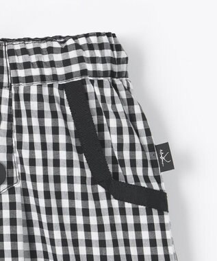 組曲 KIDS 【110-140cm】ギンガム パンツ ブラック系3