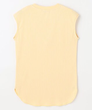 ANY L 【洗濯機可/接触冷感/UVカット】汗ジミ防止テレコノースリーブプルオーバー イエロー