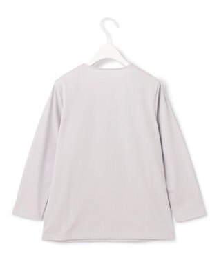 ICB 【洗える】 スーペリアジャージー Vネックプルオーバー ライトグレー系