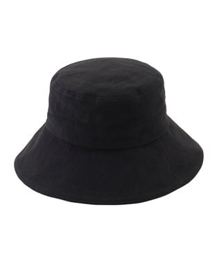 MOONBAT 【帽子】フルラ (FURLA) 広つばハット　同色ロゴ刺繍 サイズ調整 チャコールグレー