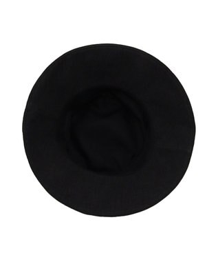 MOONBAT 【帽子】フルラ (FURLA) 広つばハット　同色ロゴ刺繍 サイズ調整 チャコールグレー