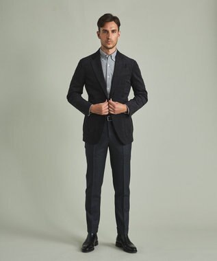 GOTAIRIKU 【イージーケア】ウルトラスエードサファリジャケット ブラック系