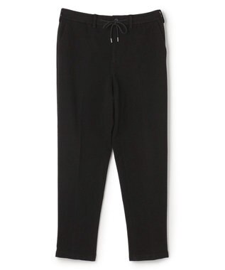 JOSEPH HOMME 【オリジナル素材 /ウエストゴム仕様】ライトタックジャージー  ドロスト付テーパードパンツ / PEGG CONVERTIBLE ブラック系