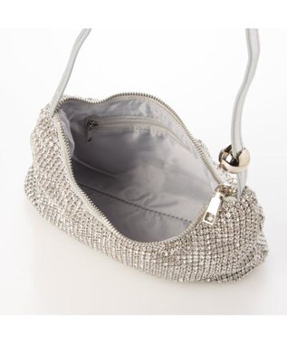 UNBILLION カシュカシュ cachecache / ワンハンドルメタリックビーズバッグ シルバー