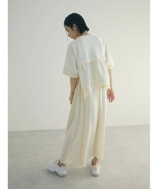 Green Parks armonia．カットレイヤードワンピース White