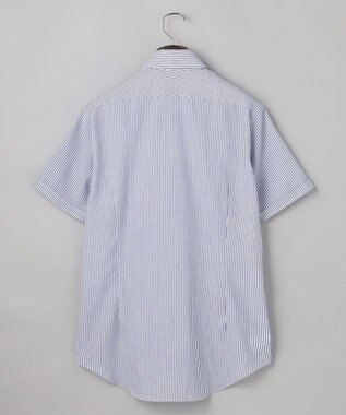 GOTAIRIKU 春夏向け【形態安定】SUMMERPREMIUMPLEATS_セミワイドカラー 半袖ドレスシャツ(26年限定色) 26年限定色/サックスブルー×ストライプ