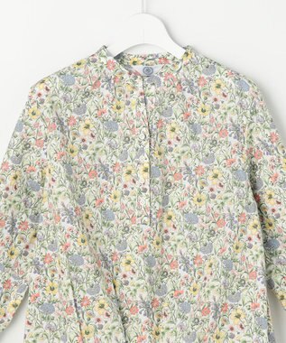 J.PRESS LADIES S Liberty Rachel & Michelle バンドカラー ブラウス コーラル系