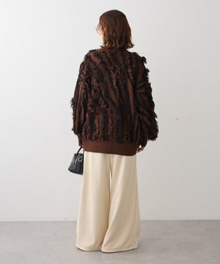 Green Parks ・ＥＬＥＮＣＡＲＥ　ＤＵＥ　フリンジジャカードカーテ Brown