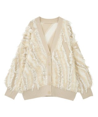 Green Parks ・ＥＬＥＮＣＡＲＥ　ＤＵＥ　フリンジジャカードカーテ Beige